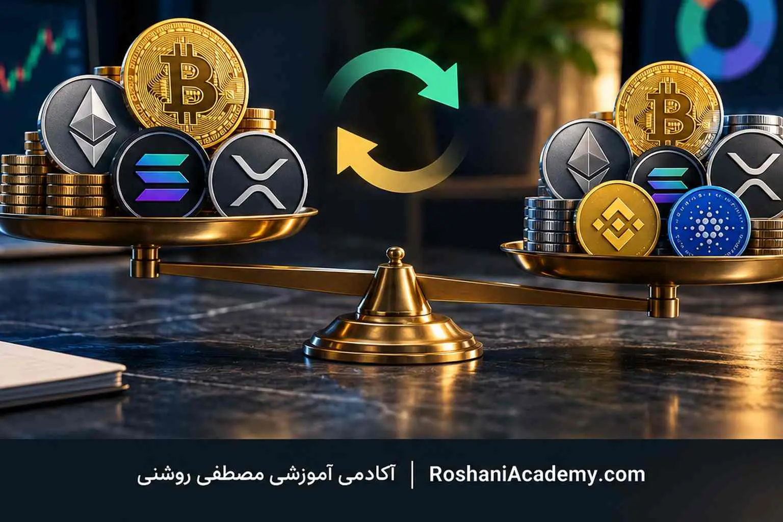 ریبالانس سبد ارز دیجیتال