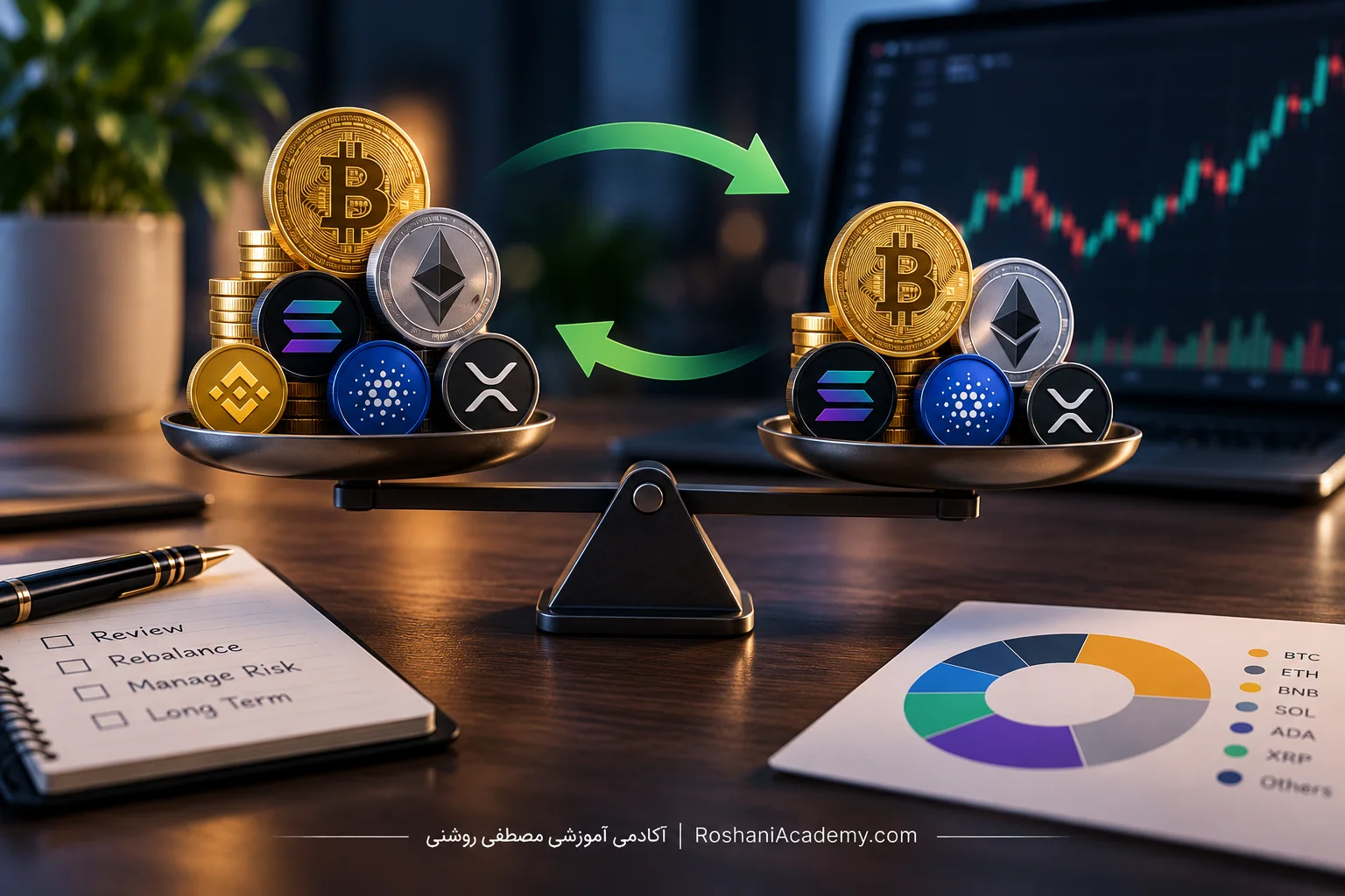 ریبالانس سبد ارز دیجیتال