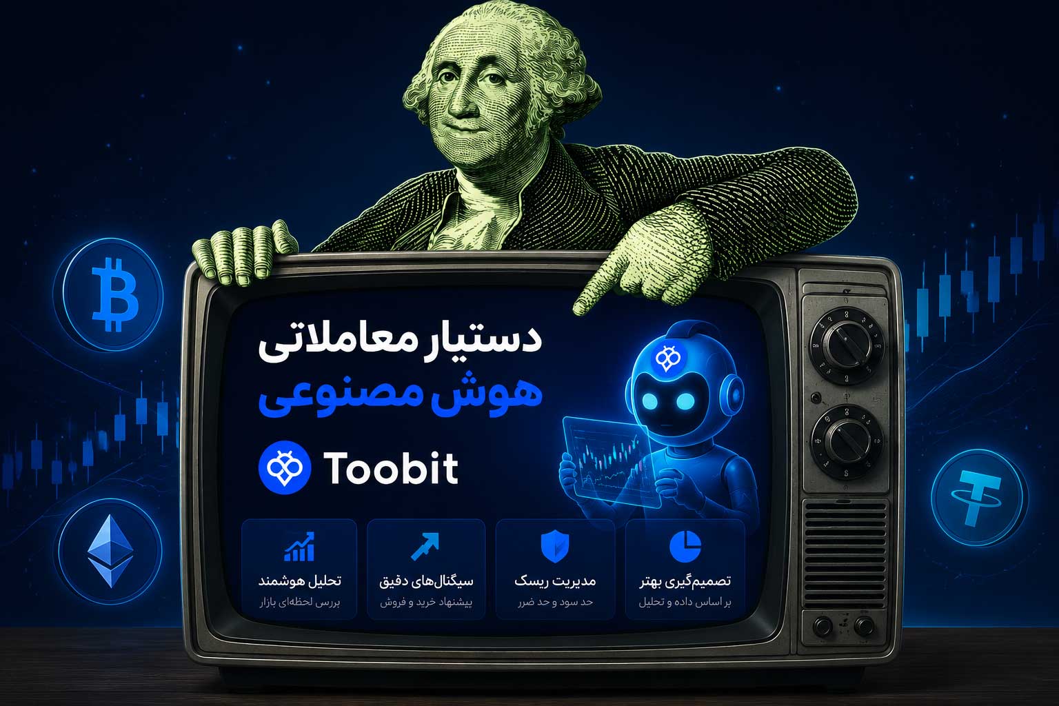 دستیار هوش مصنوعی توبیت برای معاملات ارز دیجیتال