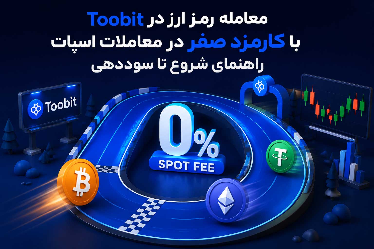 معاملات اسپات توبیت با کارمزد صفر